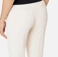 Pantaloni E Shorts|Elisabetta Franchi Pantalone in crêpe con spacchetti Burro