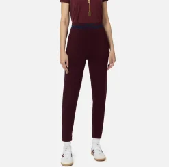 Pantaloni E Shorts|Elisabetta Franchi Pantalone jogger in viscosa con bande logo Oro