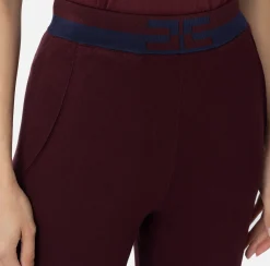 Pantaloni E Shorts|Elisabetta Franchi Pantalone jogger in viscosa con bande logo Oro