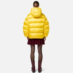 Capispalla|Elisabetta Franchi Piumino over in nylon lucido Mimosa