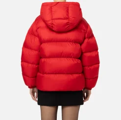 Capispalla|Elisabetta Franchi Piumino over in nylon lucido RedPassion