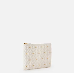 Clutch|Elisabetta Franchi Pochette Étoile Burro