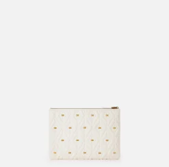 Clutch|Elisabetta Franchi Pochette Étoile Burro