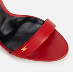 Sandali|Elisabetta Franchi Sandali Étoile in nappa con cinturino alla caviglia RedPassion