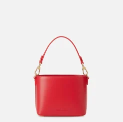 Borse A Mano|Elisabetta Franchi Secchiello morsetto logo RedPassion