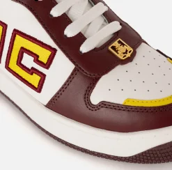 Sneakers E Scarpe Basse|Elisabetta Franchi Sneakers in pelle logo bicolor RougeNoir/Avorio