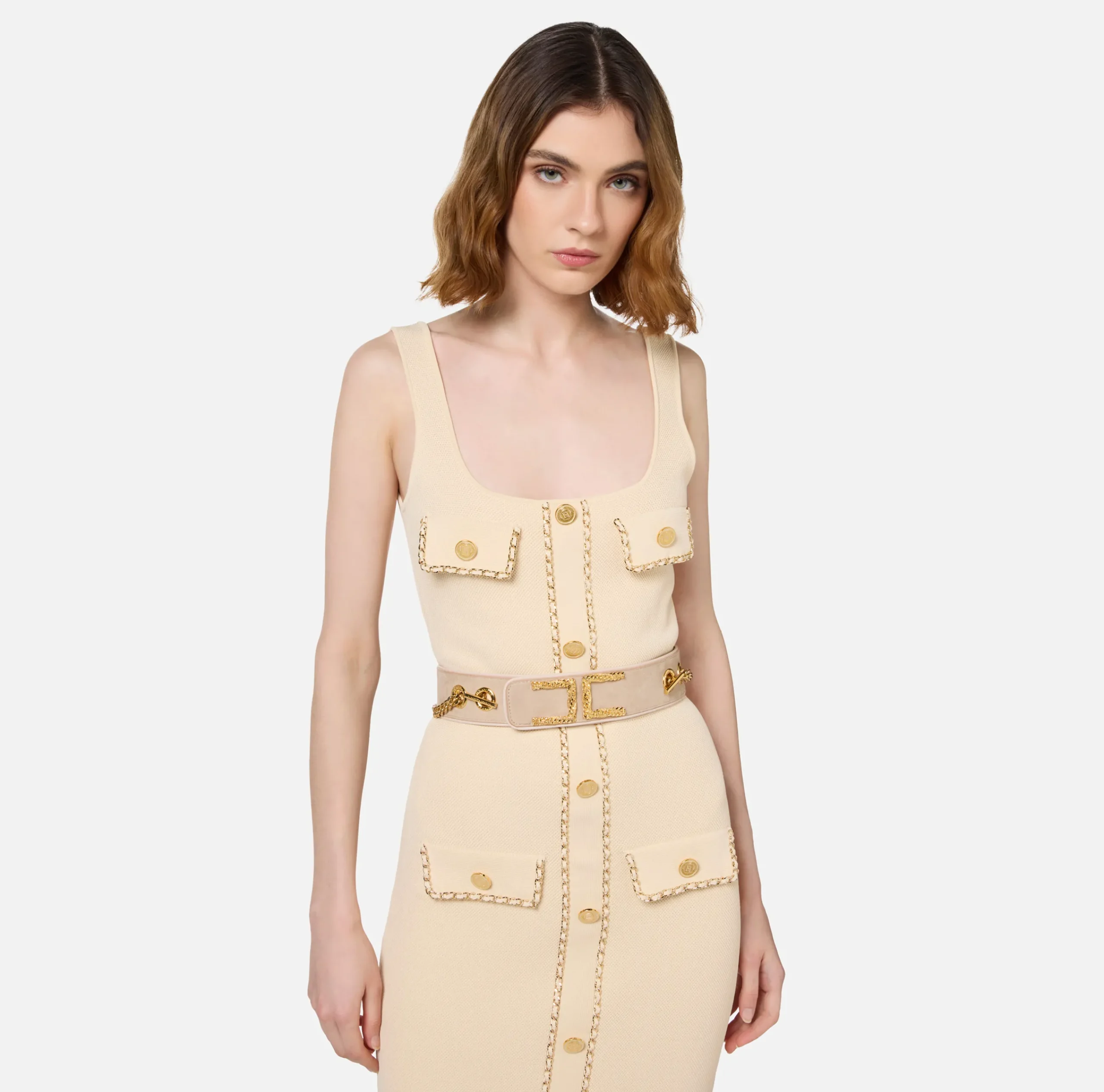 Cinture|Elisabetta Franchi Suite C6 Vaniglia