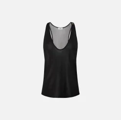 Top, T-Shirt & Body|Elisabetta Franchi Top in viscosa lucida Nero