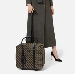 Valigeria|Elisabetta Franchi Trolley Weekend Liquirizia/Nero