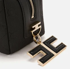 Valigeria|Elisabetta Franchi Trousse Monogram Travel Nero