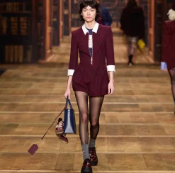 Tute|Elisabetta Franchi Tuta corta in tweed resca con zip Nero