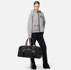 Valigeria|Elisabetta Franchi Weekend Travel Bag Nero